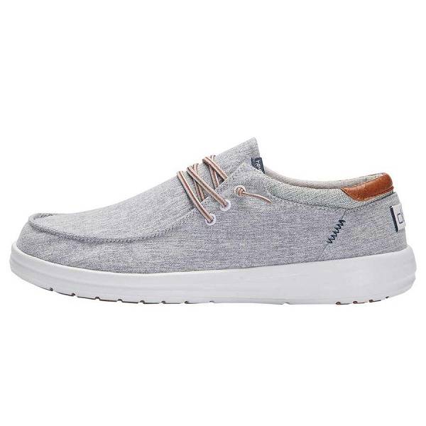 Hey Dude WENDY WHITE NUT CHAMBRAY - Chaussures en toile sur dudechaussures